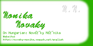 monika novaky business card